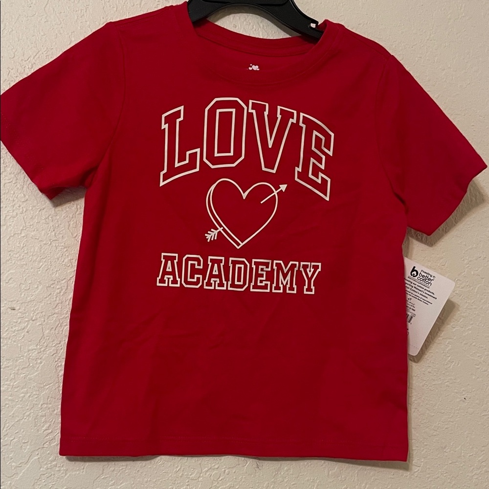 Love Academy Kids Heart Graphic Tee - Red